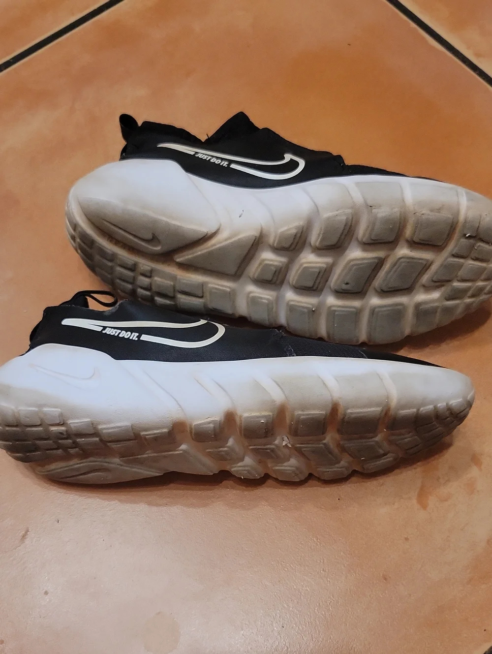 Nike Flex Runner Black White Sneakers Youth